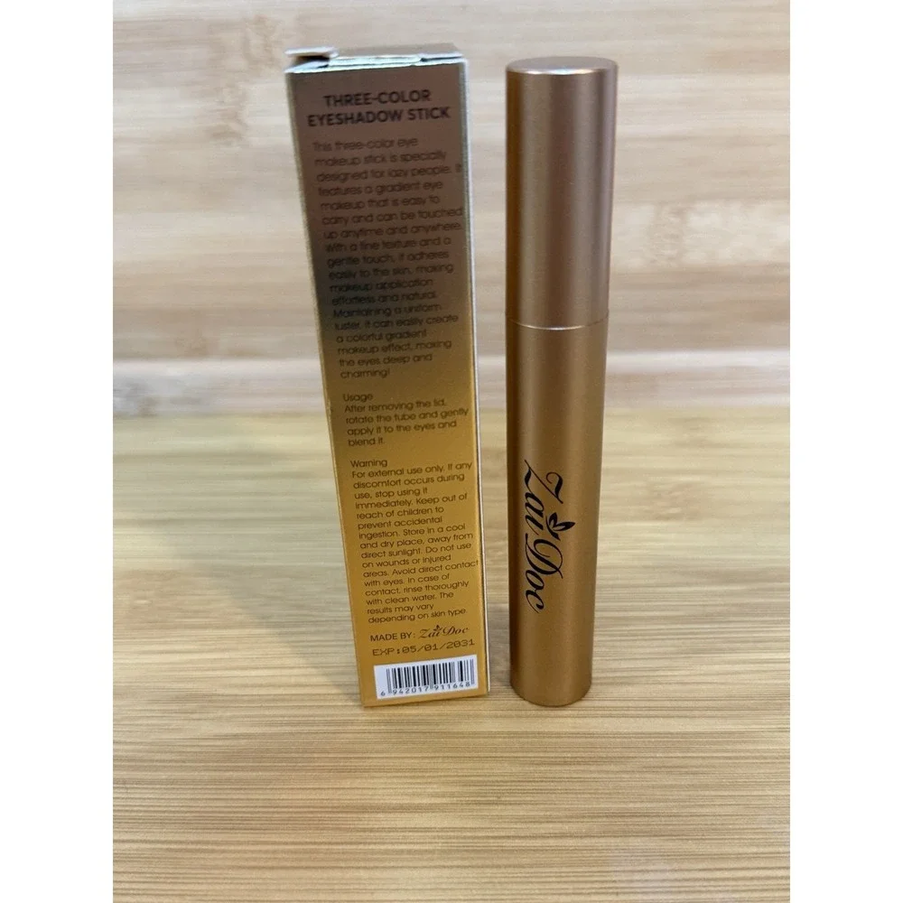 Zai Doc Three‎ Color Eyeshadow Stick Fine Shimmer Pearl Luster #02 Exp 8/11/30